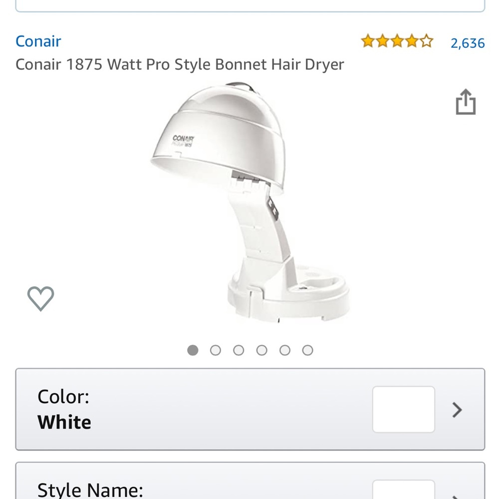 Conair Pro style Bonnet Hair Dryer